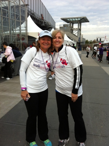 30-year friends, walking for a cause