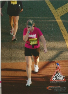 Crossing my first finish line was a very emotional experience!